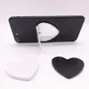 Universal Heart Mirror Cell Phone Holders UV printing Blank Glass Cellphone Stand 360 Degree Finger Holder5584842