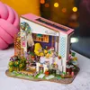 Robotime Ahşap Dollhouse Kitleri DIY Minyatür Bebek Evi Mobilya Oyuncaklar Çocuklar için Doğum Günü Hediyeleri En Iyi Koleksiyonu LJ201126