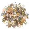 50g Mixed Steampunk Gears Cogs Charms Pendant DIY Antique Metal Beads for Bracelets Crafts Jewelry Making Components