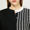 AMII minimalism Autumn Female Cardigan Fashion Sticked skarvad fullärmade tröjor för kvinnor 12030389 201221