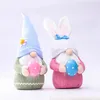 Påskgnome Boys Flickor Faceless Bunny Dwarf Doll Plush Rabbit Dwarf Påsk Holiday Party Table Dekoration