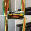 Hela holografisk regnbåge Chrome Car Sticker Laser Plating Car Body Wrap Film DIY CAR STYLING1197633