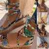 Yaz Wedge Espadrilles Kadın Sandalet Açık Burun Roma Ayakkabı Gladyatör Sandalet Bayan Casual Lace Up Kadın Platformu Sandalet 1020