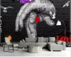 Beibehangカスタム壁紙ヨーロッパとアメリカンスタイルの落書きレンガ造りの壁テレビ背景ホームデコレーション壁画3D