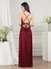 NEW! Lowest Price Chiffon Bridesmaid Dresses Summer Beach Bohemian Maid of Honor Gowns Sexy Backless Split Plunging V Neck Women Party Vestidos