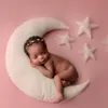 Lua descanso recém-nascido fotografia aderir bebê posando frownew star body body poser para estúdio foto lj201014