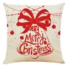 Funda de almohada de Navidad roja Fundas de cojines decorativos para sofá Asiento de coche Funda de almohada Decoración de Navidad para decoración del hogar BH4283 TYJ