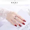 Water Drop Diamond Crown Ring Silver 조정 가능한 약혼 웨딩 반지를위한 패션 보석 Will and Sandy Gift