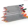 Herói 48Color aquarela lápis solúvel colorido lápis caixa de ferro com caneta de escova para artista desenho crianças fontes escolares 201223