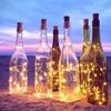 Battery Powered Garland Wine Bottle Lights with Cork 2M 20 LED Copper Wire Colorful Fairy Lights String for Party Wedding Decor