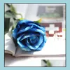 Искусственный цветок роза шелковые цветы реальные прикосновения пиона Marrige декоративные свадебные украшения рождественские декор 13 цветов HR021 Drop Droid 20