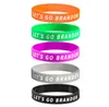 Let's Go Brandon Silicone Bracelet Party Favor Rubber Wristband US Presidential Election Gift Wrist Strap RRF13261