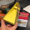 bolsa de color amarillo limón
