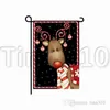NEW Christmas flag and blessing Postcard series Garden Flag double printing Santa Claus hanging picture without flag 30 45cm T501359561
