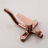 Kemaidi Luxury Rose Golden Shower Faucet Set Solid mässing Pink Bathtub Mixer Rainfall Spray Hand Dusch Dusch Facuet LJ208466167