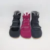 Tipsietoes Topmerk Barefoot Lederen Baby Peuter Meisje Jongen Kinderen Schoenen Voor Mode Winter Zigzig Sole Laarzen LJ200911