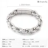 9mm 8 pouces mode argent singapour chaîne torsadée Rolo corde lien chaîne Bracelet en acier inoxydable bijoux pour femmes hommes