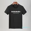 Luxe célèbre hommes haute qualité t-shirt lettre impression col rond manches courtes noir blanc mode hommes femmes haute qualité Tees237S