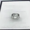 2024 joyería hombres/mujeres moda anillo de lujo oro pareja S925 alto pulido caja de regalo A203