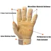 Outdoor Tactische handschoenen voor mannen Militaire handschoenen met knokkel Bescherming Zwart Schiethandschoenen voor Airsoft Paintball Motorfiets Q0114