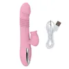 NXY Vibratoren Weiblicher G-Punkt-Dildo Kaninchenvibrator Automatischer Druckknopf-Sexspielzeug Klitoris-Stimulator Vaginalmassagegerät Erwachsenenspielspielzeug 0112