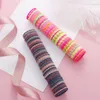 50pcs/lot Baby Girls Candy Colors Elastic Bands Children Rubber Band Hairband Scrunchie Macaron Kids tie Rope Hair Accessories
