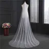 Brautschleier einfache weiße Elfenbein eine Schicht lange Hochzeitsschleier mit Kammpartyzubehör