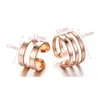 Anneaux de mariage Taille Double Ligne Ouverte Bague Boho Géométrique Parallèle Deux Trois Lignes Knuckle Cercle Rond Manchette Multi1