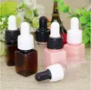 무료 배송 플라스틱 액체 스포이드 병 광장 뉴 스타일 Parfume 에센셜 오일 액체 포장 용기 비우기 10ML