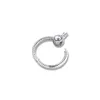 100% Real 925 Sterling Silver Moments Small Pave O Pendant Necklaces for Women Fashion Jewelry Collier Colgantes Without Chain Q0531