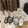 Sommer Frauen Hausschuhe 2020 Kristall Verzierte Flache Sandalen Plattform Peep Toe Flip-Flops Mode Punk Outdoor Damen frauen Schuhe X1020