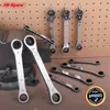 Hispec 5pc 621mm Metric Torque Set Universal Ratchet Double End Wrench Offset Ring SPANNER WR006A Y200323