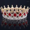 Couronne Accessoires pour cheveux Baroque Royal Tiara Crown strass Super Queen Mariage Cadeau de mariée pour femme1