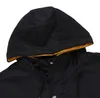 Män Höst Jacka Brev Skriv ut Hooded Hit Färg Jackor Man Casual Wild Loose Coat New 2020