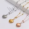 Driedimensionale liefdeskleur gouden ketting roségouden ketting sieraden kleur snel anti-allergie3975459