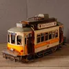 Dekorativa Objekt Figuriner Vintage Spårvagn Retro Tramcar Figur Doiecast Bussmodell Streetcar Staty Heminredning Ornament Presentkollektion Ho