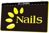 LD5999 open nagels schoonheidssalon shop 3D gravure led licht teken groothandel detailhandel