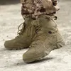Buty jesienne zimowe wojsko na świeżym powietrzu mężczyźni mężczyźni Mężczyźni Specjal Siły Desert Tactical Combat Praca kostki 220921 Gai Gai Gai