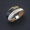 multi layer wrap leather bracelet gold magnetic buckle women bracelets bangle cuff fashion jewelry will and sandy