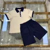 Kinderkleidungssets Kleinkind Jungen und Mädchen Kleidung Kurzarm Poloshirt + Shorts Kinder 2-teiliger Anzug Baumwolle Sommer Baby Trainingsanzüge