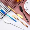 Stock Stainless Steel Butter Knife Multipurpose Knifes Butter Spreader for Butters Cheese Jelly Jam and Dessert Breakfast Feeding Tool RRE12