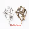 50 stücke 21 * 36mm tibetan silber farbe metalllegierung hummingbird charme antike bronze anhänger für armband halskette ohrring diy je