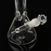 Clear Glass Bong Beaker base tuberías de agua Hookahs bongs ice catcher espesor 11 pulgadas