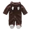 Winter Baby Rompers Baby Boy Girls Clothes Cotton Newborn Toddler Clothes Infant Jumpsuits Warm Clothing 201027