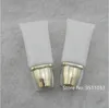 50PCS 30ml 30g Weiß Kosmetische Weiche Tube BB Container Hand Gesichts Reiniger Creme Verpackung Flasche Essenz gold Silber Deckel