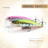 Japanese Style Fishing Lures Sinking Minnow Hard Bait 52mm 4.5g Wobblers Jerkbait Bass Trout Lure Swimbait for Perch Trout