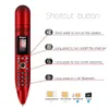 Original Hope AK008 Magic Voice Pen Teléfono celular desbloqueado Tarjeta Dual Sim Bluetooth Marcador Reportero Grabación Teléfonos móviles Sincronización Contacto Mini ventilador de mano Celular