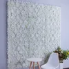 10 stks / partij kunstmatige melk witte zijde Rose en Peony Flower Wall Wedding achtergrond decoratie Road Lood Home Decor