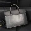 Maletín de hombro de diseñador, bolso de cuero marrón, bolso de negocios para ordenador portátil, bolso de mensajero para mujer