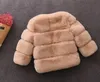 2020 新しい冬の女の子の毛皮のコートエレガントな女の赤ちゃんフェイクファージャケットとコート厚くて暖かいパーカーキッズアウターベビー幼児男の子デザイナー服